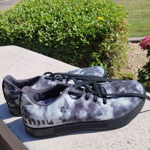 NOBULL Black Tie Dye Canvas Trainers Women's Size 8 EUC